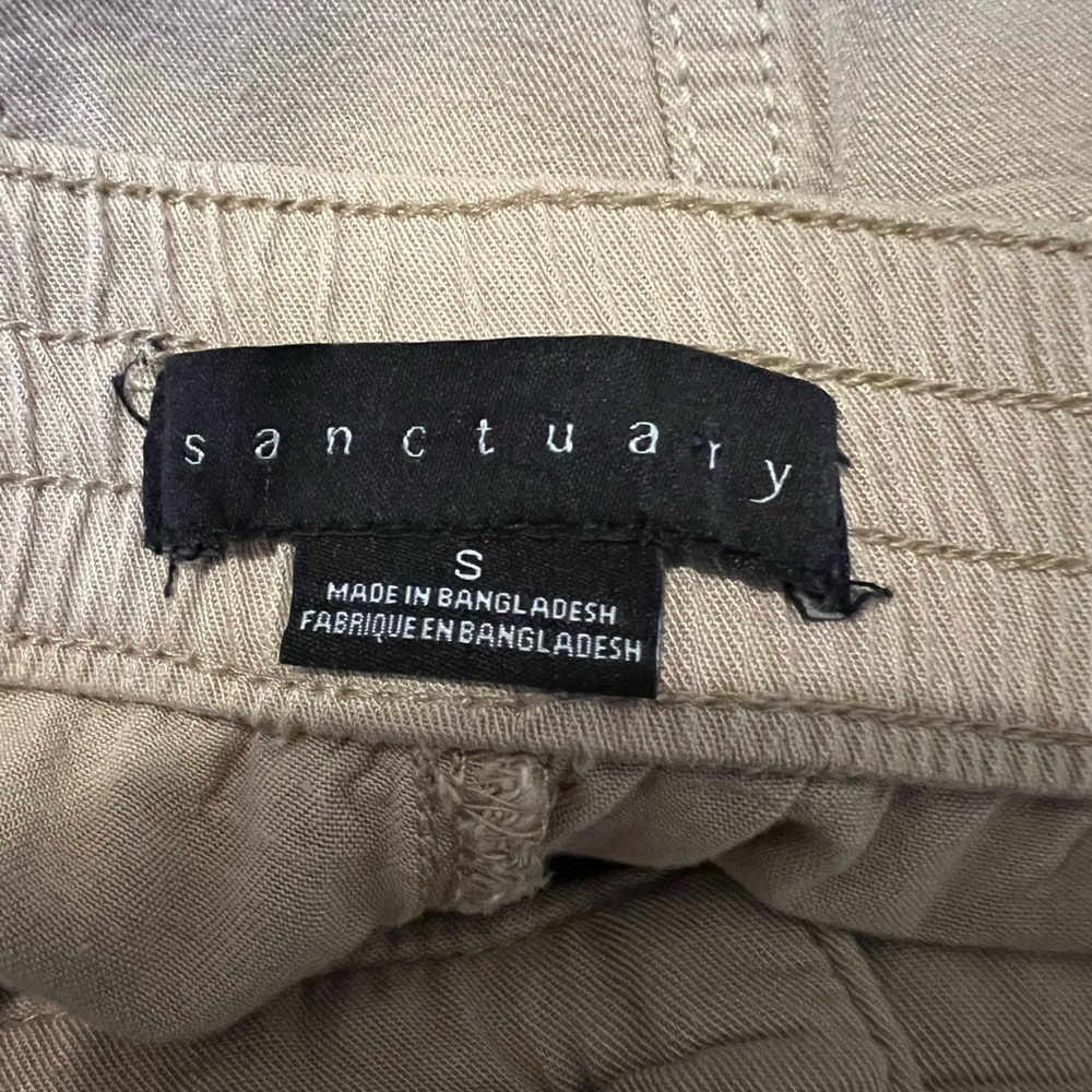 #955 Sanctuary Tan Cargo Pants Small - Picture 7 of 8